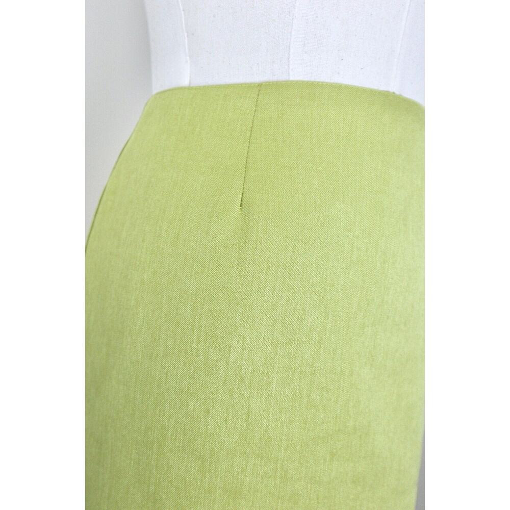 Vintage 1970s Maren Size 10 Mod Go-Go Girl Mini Skirt Chartreuse Green - Picture 6 of 12